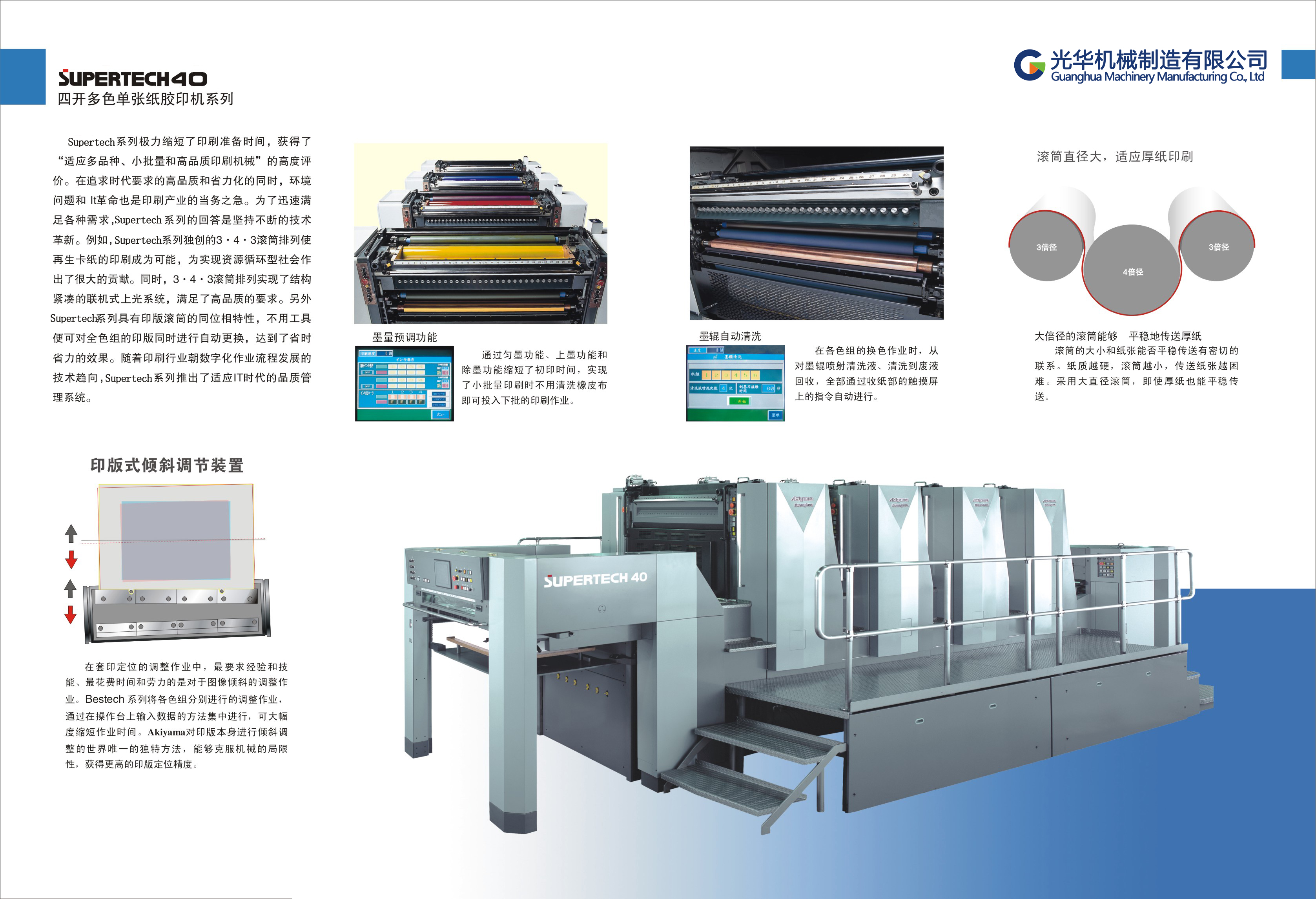 SUPERTECH-440 Single sheet four color offset printing machine